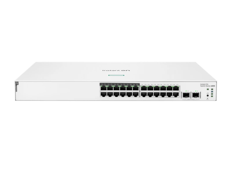 HPE Networking Instant On Switch 24p Gigabit CL4 PoE 2p SFP 195W 1830 | JL813A