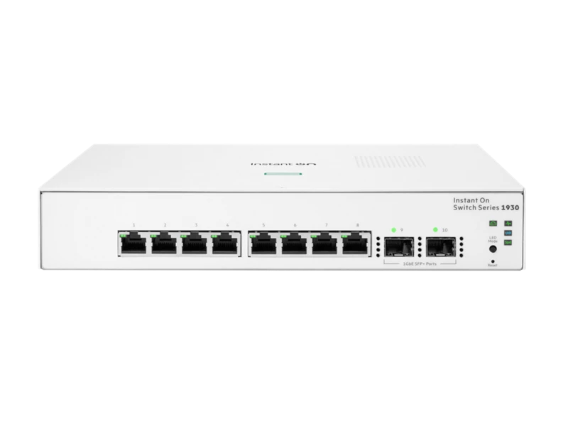 HPE Networking Instant On Switch 8p Gigabit 2p SFP 1930 | JL680A