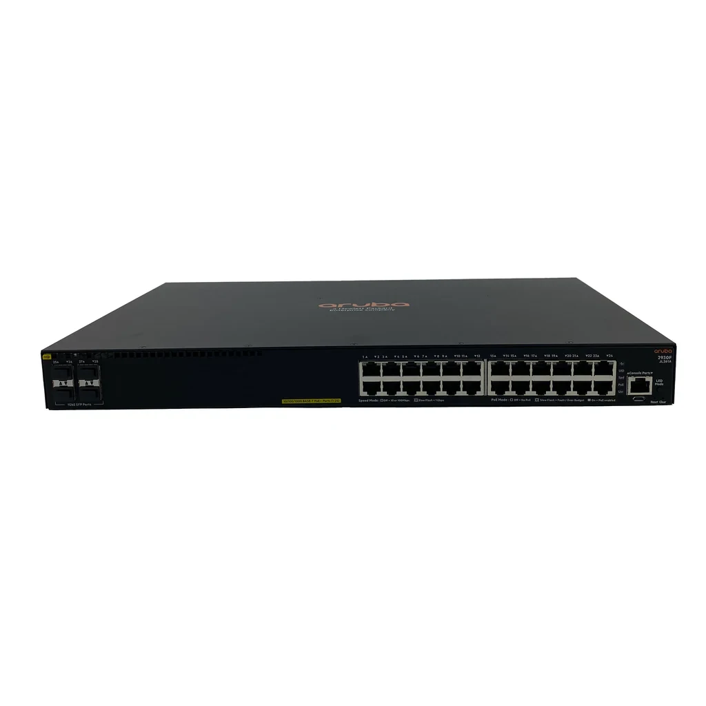 HPE Aruba Networking 2930F 24G PoE+ 4SFP Switch | JL261A