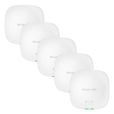 HPE Networking Instant On AP21 (RW) Dual Radio 2x2 Wi‑Fi 6 Access Point Pack of 5 | S1T18A