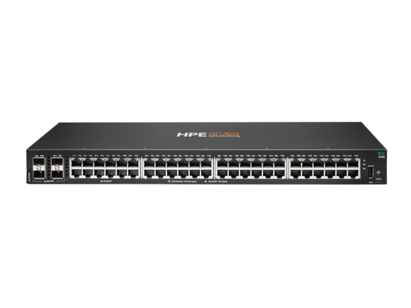 HPE Aruba Networking CX 6100 48G Class4 PoE 4SFP+ 370W Switch | JL675A